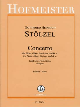 Illustration de Concerto pour flûte, hautbois, cordes et basse continue (conducteur)