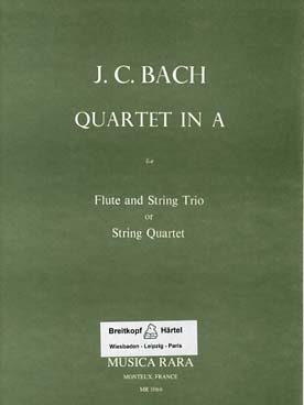 Illustration de Quartet en la M for flute and string trio or string quartet