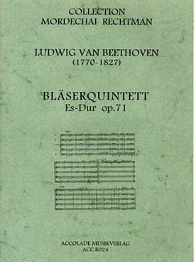 Illustration beethoven quintette op. 71 en mi b maj