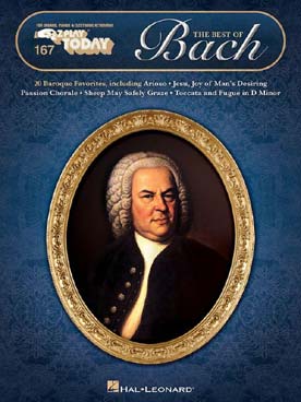 Illustration de The Best of Bach : 20 easy piano baroque favorites
