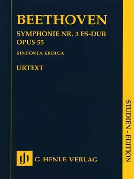 Illustration de Symphonie N° 3 op. 55 en mi b M Héroïque - éd. Henle