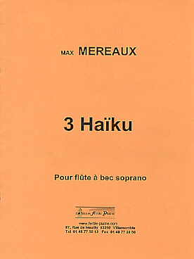Illustration de Trois Haïku pour flûte à bec soprano à doigté baroque