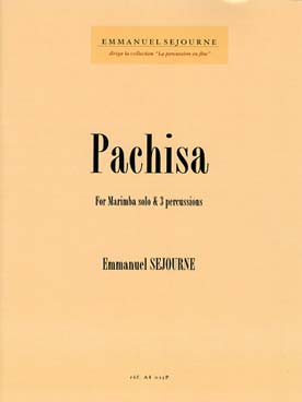 Illustration de Pachisa pour marimba solo et 3 percussions