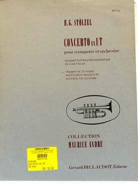 Illustration de Concerto en ut pour trompette et orchestre (réd. piano Thilde)
