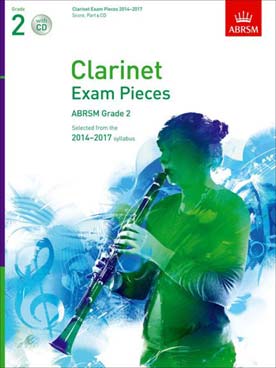 Illustration de SELECTED CLARINET EXAM PIECES 2014-2017 Grade 2 avec CD