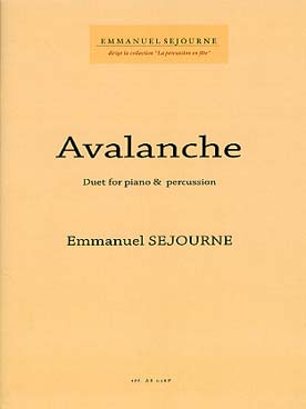 Illustration de Avalanche pour piano et percussion