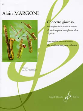 Illustration de Concerto giocoso pour saxophone et orchestre de chambre, réd. piano
