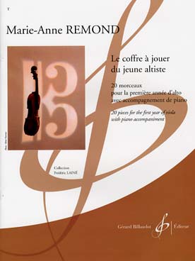 Illustration de Le Coffre à jouer du jeune altiste : 20 morceaux pour la première année d'alto