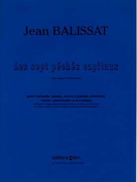 Illustration de Les 7 péchés capitaux pour clarinette, basson, cornet à pistons, trombone, violon, contrebasse et percussion