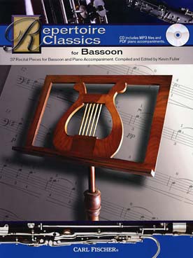 Illustration de Repertoire classics for bassoon  : 37 pièces avec piano pdf à imprimer et CD MP3