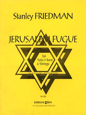 Illustration de Jerusalem fugue pour cor et quatuor à cordes - Conducteur  