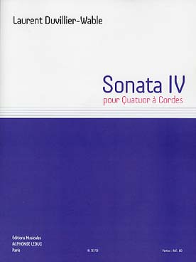 Illustration de Sonata IV pour quatuor à cordes - Parties séparées