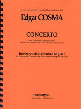 Illustration de Concerto pour trombone et orchestre, réduction piano   