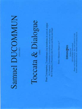 Illustration de Toccata & dialogue pour 2 trompettes, 2 trombones et orgue