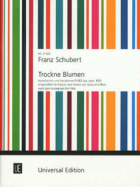 Illustration de Trockne Blumen, introduction et variations D 802 (op. post. 160), tr. pour violon et piano d'après l'original pour flûte