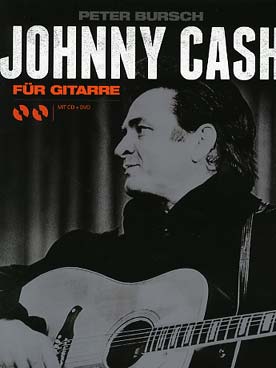 Illustration bursch johnny cash fur gitarre cd/dvd