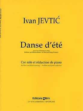 Illustration de Danse d'été pour cor et orchestre à cordes, réd. piano   