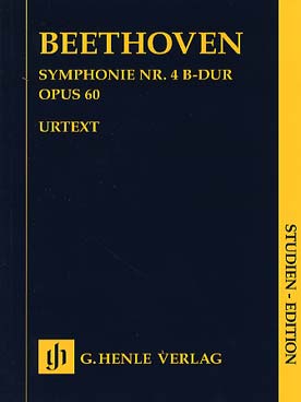 Illustration de Symphonie N° 4 op. 60 en si b M - éd. Henle