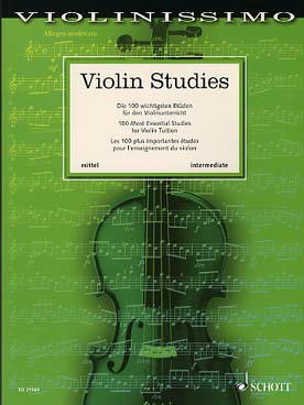 Illustration violin studies : 100 etudes