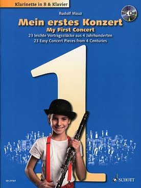 Illustration de MEIN ERSTES KONZERT (mon 1er concert) : 23 pièces avec CD play-along
