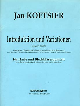 Illustration de Introduction et variation op. 71 pour  harpe et quintette de cuivres