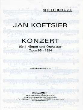 Illustration koetsier konzert (parties separees)