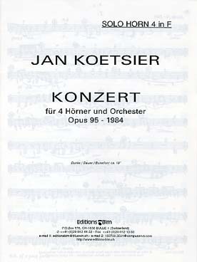 Illustration de Konzert pour 4 cors et orchestre - Parties séparées