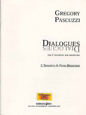 Illustration de Dialogues pour 2 trompettes et orchestre réd. piano   