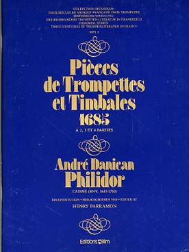 Illustration de Pièces de trompettes et timbales (1685) pour 2 à 6 trompettes