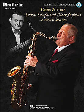 Illustration de Bossa, Bonfa & Black orpheus : a tribute to Stan Getz pour saxophone ténor et CD play-along