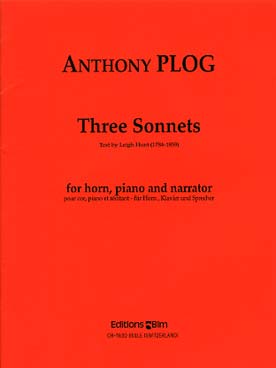 Illustration de Three sonnets pour cor, piano et récitant