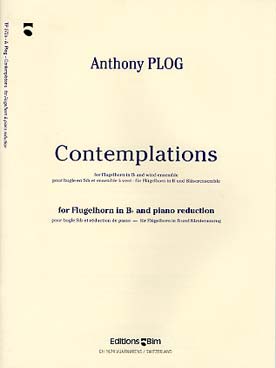 Illustration de Contemplations pour bugle en si b et ensemble à vent, réduction piano   