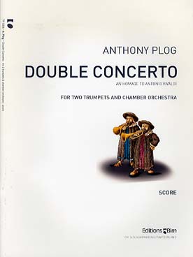 Illustration de Double concerto en hommage à Vivaldi 2 trompettes, cordes, percussion et clavecin - Conducteur
