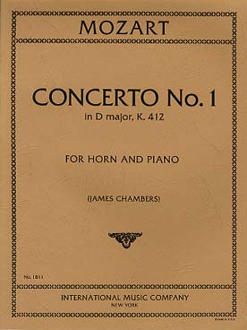 Illustration de Concerto N° 1 K 412 en ré M    