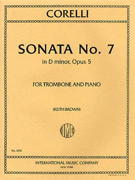 Illustration corelli sonata op. 5/7 en re min