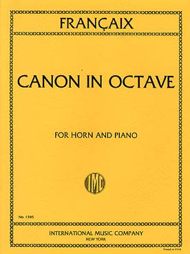 Illustration de Canon à l'octave    