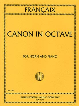 Illustration francaix canon a l'octave