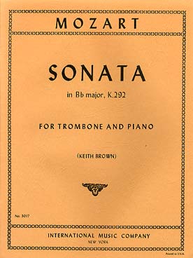 Illustration de Sonate K 292 en si b M    