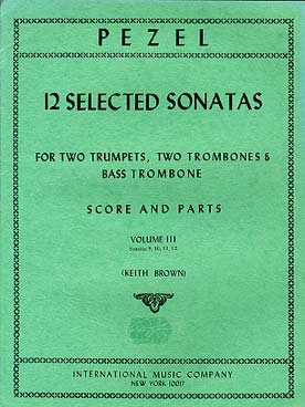Illustration de 12 Sonates choisies pour 2 trompettes, 2 trombones et trombone basse - Vol. 3 : 9, 10, 11 et 12