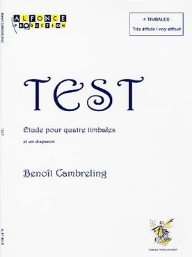 Illustration de Test, étude pour 4 timbales et un diapason