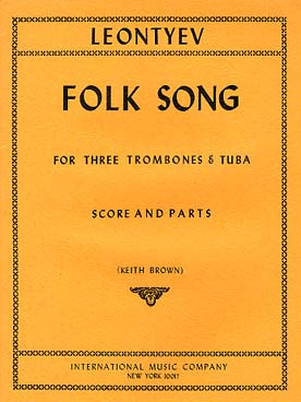 Illustration de Folk song for three trombones & tuba