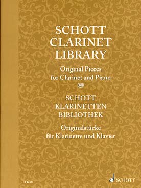 Illustration de SCHOTT CLARINET LIBRARY : 11 pièces originales