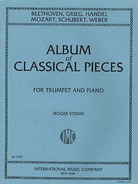 Illustration de ALBUM OF CLASSICAL PIECES : Beethoven, Grieg, Haendel, Mozart, Schubert et Weber