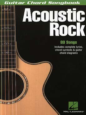 Illustration de GUITAR CHORD SONGBOOK - Acoustic rock