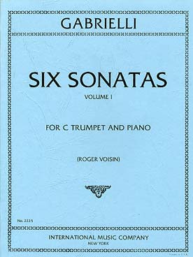Illustration gabrielli sonates (6) vol. 1