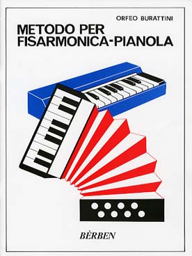 Illustration burattini metodo per fisarmonica-pianola