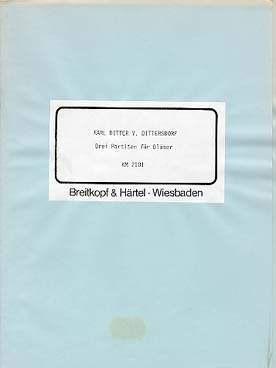 Illustration de Drei Partiten für Bläser pour 2 cors, 2 hautbois et basson