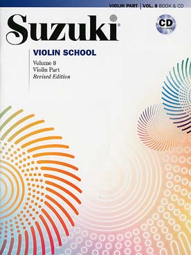 Illustration de SUZUKI Violin School (édition révisée) - Vol. 8 avec CD play-along