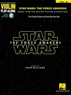 Illustration de VIOLIN PLAY ALONG - Vol.61 : Star Wars (Le Réveil de la force)