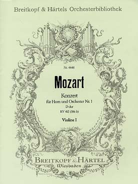 Illustration mozart concerto cor/orchestre kv 412 vl1